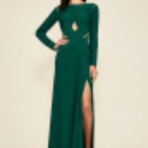 Bollani Pintuck Cutout Gown
